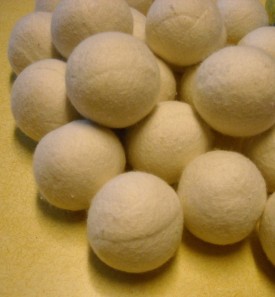 finished dryer balls